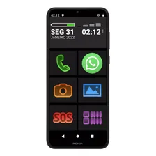 Smartphone Nokia P Idoso 64gb Tela E Ícones Grandes Zap Face Cor Marrom-escuro Foto mini 2