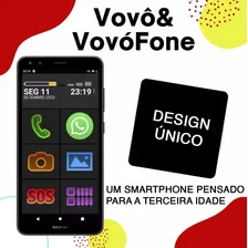 Smartphone Para Idoso Vovofone 32gb 4g Icones Grandes Zap Foto mini  3