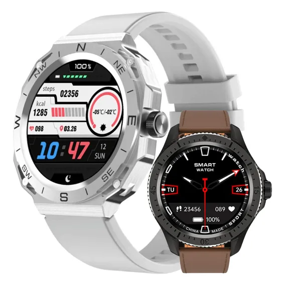 Smartwatch Com Duas Case E Duas Pulseiras Casual E Esportivo Cor Da Caixa Silver Foto 1