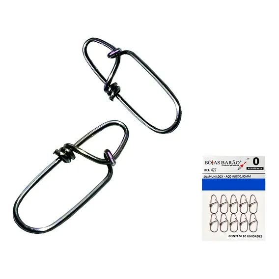 Snap Barao Unilock 426 0,80mm N°00 P/ Isca Artificial C/10un Foto 1