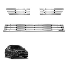 Sobre Grade Cromada Civic 2015 2016 Maxx Aço Inox Filetada Foto mini 1