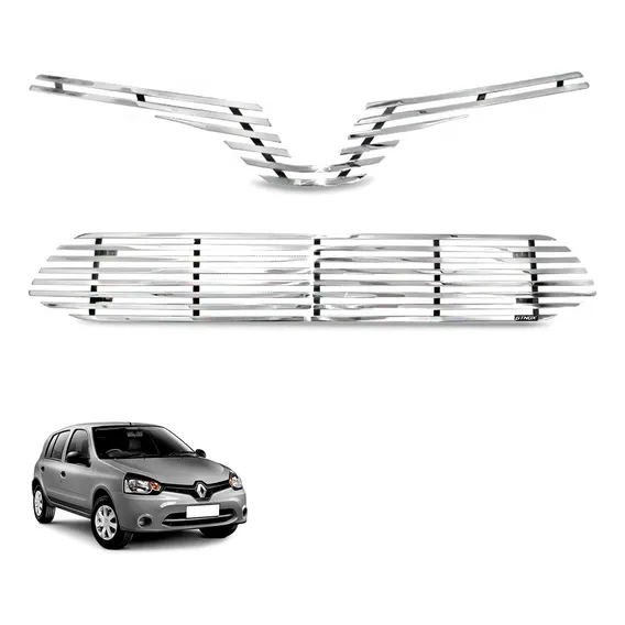 Sobre Grade Renault Clio 2013 2014 2015 Gtnox Elite Aço Inox Foto 1