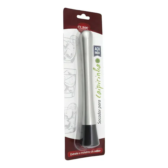 Socador Caipirinha Aço Inox 20,5 Cm Ck1815 Clink Foto 1