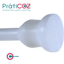 Socador De Feijão 62 X 8 Cm Cabo Polietileno Cor Branco Foto mini 2