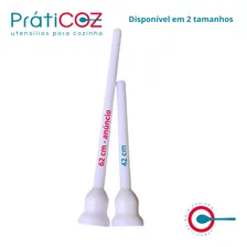 Socador De Feijão 62 X 8 Cm Cabo Polietileno Cor Branco Foto mini 4