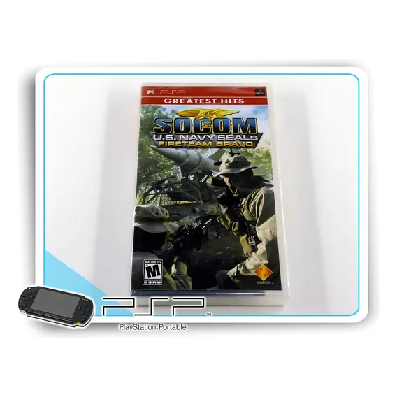 Socom Us Navy F Bravo Portable Psp PadrĂŁo Psp FĂsico Foto 1