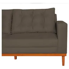 Sofá 02 Lugares Living Decor Sala Dubai Suede - Adj Decor Cor Marrom Foto mini 4