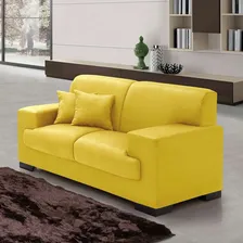 Sofá 2 Lugares Manuela Suede Amarelo Foto mini 2