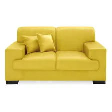 Sofá 2 Lugares Manuela Suede Amarelo Foto mini 4