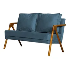 Sofá 2 Lugares Namoradeira Veludo Mona Luxo Foto mini 3