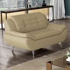 Sofá 2 Lugares New Passion Suede Bege Cor Marrom-claro Foto mini 2