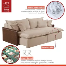 Sofá 2 Lugares Retratil 174cm M160 Foto mini 4