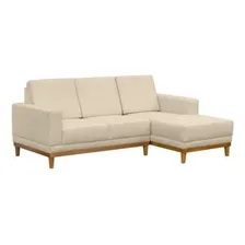 Sofá 3 Lugares Com Chaise Cronus D Monegatto Marfim Hdwt Foto mini  2