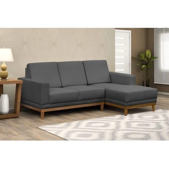 Sofá 3 Lugares Com Chaise Cronus D Monegatto Wt Foto 1
