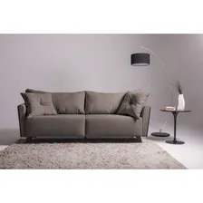 Sofá 3 Lugares Com Pés Em Imbuia Gales Sofáni Wt Foto  mini 1