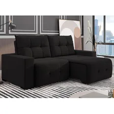 Sofá 3 Lugares Retrátil E Reclinável 230cm Noruega Foto mini 1