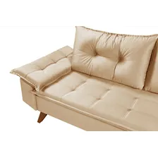 Sofa Bariloche 3 Lugares Com 2 Banquetas Essencial Estofados Foto mini  3