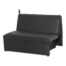 SofĂĄ Cama 2 Lugares MalĂș Matrix Preto Ia Foto mini 1