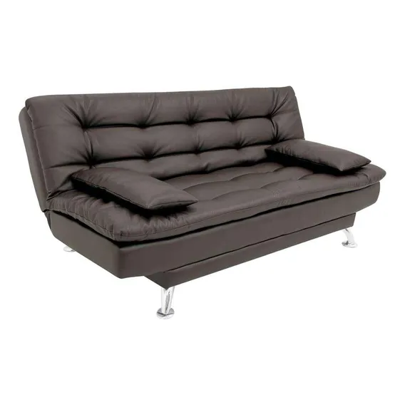 Sofá-cama 3 Lugares Casal Premium Café Foto 1