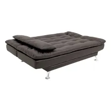 Sofá-cama 3 Lugares Casal Premium Café Foto mini 4