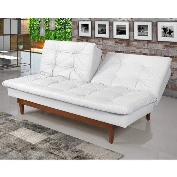 Sofá Cama 3 Lugares Pratic Madeira Império Estofados Iiwt Foto 1