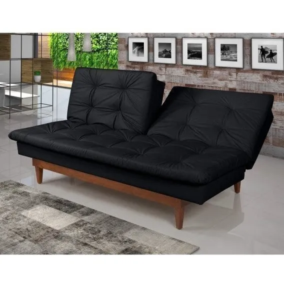 Sofá Cama 3 Lugares Pratic Madeira Império Estofados Jawt Foto 1