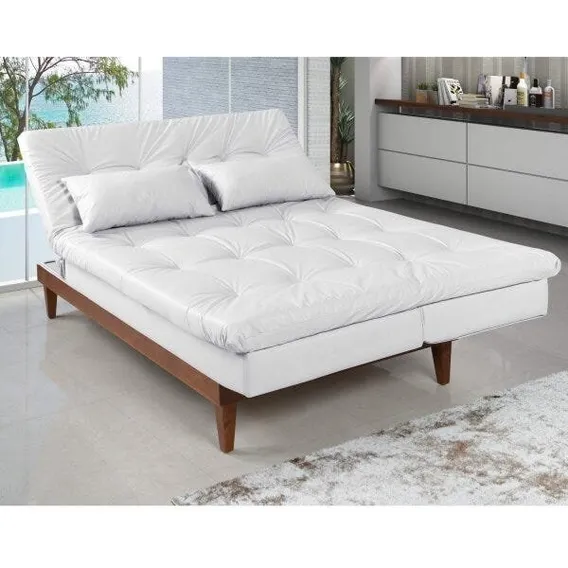 Sofá Cama 3 Lugares Versátil Madero Império Db Foto 1