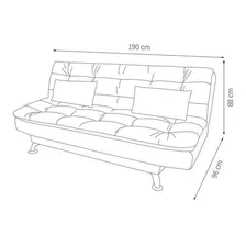 Sofá-cama Casal 3 Lugares Premium Suede Vermelho Foto mini 3