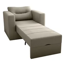 Sofá Cama Marissol 1 Lugar Suede Capuccino Foto mini 3