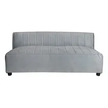 Sofá-cama Sofá-cama minimalista moderno, sofá-cama tufado, cor cinza claro, design de tecido de veludo Foto mini  2