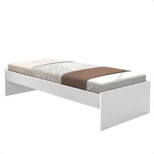Sofá Cama Solteiro Chantilly Para Colchão 88x188cm Branco Foto  mini 1