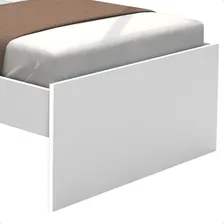 Sofá Cama Solteiro Chantilly Para Colchão 88x188cm Branco Foto mini  2