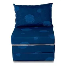 Sofá Cama Solteiro Luck Puff D20 Tecido Estampado Luckspuma Foto mini 1
