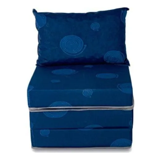 Sofá Cama Solteiro Luck Puff D20 Tecido Estampado Luckspuma Foto 1