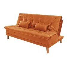 Sofá Cama Veludo Liso Berlim Plus Império Estofados Ab Foto mini 3
