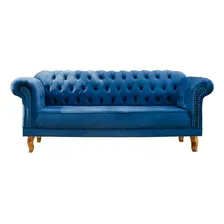 Sofá Chesterfield Clássico 3 Lugares Foto mini 1