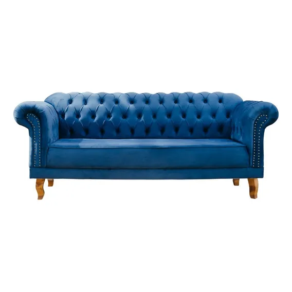Sofá Chesterfield Clássico 3 Lugares Foto 1