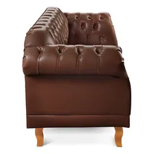 Sofá Clássico Vintage Chesterfield 2 Lugares Foto mini 4