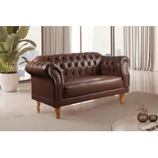 Sofá Clássico Vintage Chesterfield 2 Lugares Foto mini 2