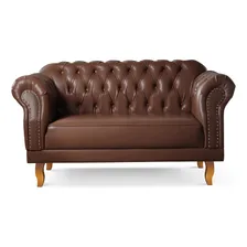Sofá Clássico Vintage Chesterfield 2 Lugares Foto mini 1