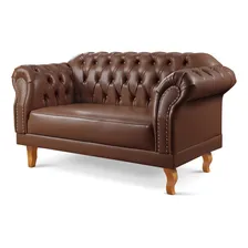 Sofá Clássico Vintage Chesterfield 2 Lugares Foto mini 3