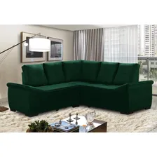 Sofá de Canto 5 Lugares Suede Japão Verde Sofá Casa Foto mini 3