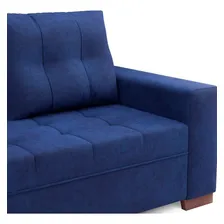 Sofá De Canto 6 Lugares Gávea Suede Azul Foto mini 4