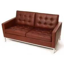 Sofá Fk 2 Lugares Direto Da Fábrica Desenho do tecido Liso Foto mini 1