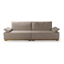 Sofá Living Braço Articulado Deluxe 2,50m Bouclê Bege Foto mini 2