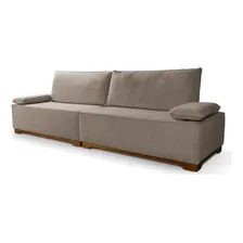 Sofá Living Braço Articulado Deluxe 2,50m Bouclê Bege Foto mini 1