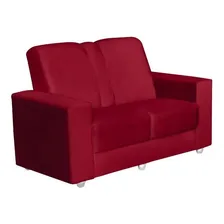 Sofá Roma 2 Lugares Suede Vermelho Sofá Casa Foto mini 1