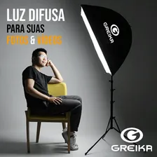 Soft Box Para Lampada 50x70 Foto E Filmagem Greika Kit Com 2 Foto mini 3