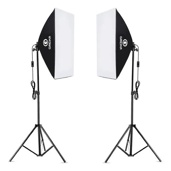 Soft Box Para Lampada 50x70 Foto E Filmagem Greika Kit Com 2 Foto 1