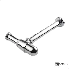 Soft Inox Sifão Copo Metal Cromado Para Lavatório Inox 7/8 Foto mini 3